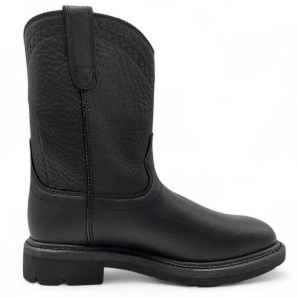 Ariat Men's Black Sierra Roper Size 12W EE Toe SR EH Safety Work Boot 10002422 - Picture 6 of 15